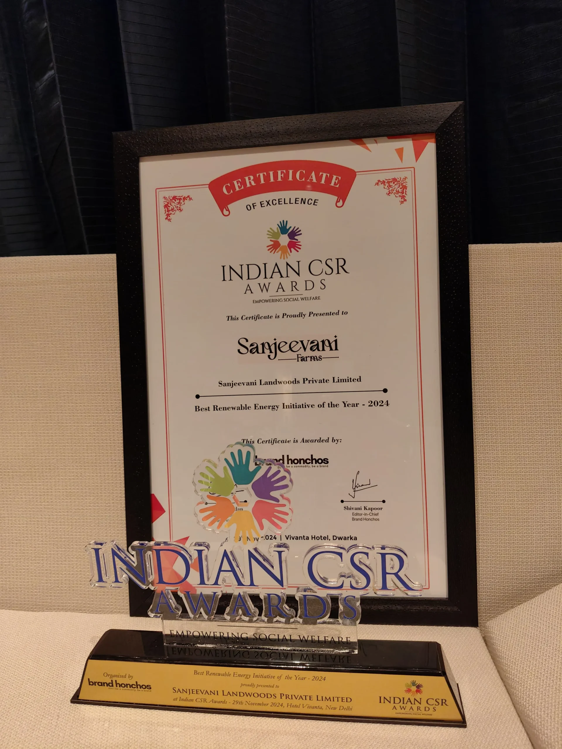 Indian CSR Award for Best Renewable Energy Initiative 2024