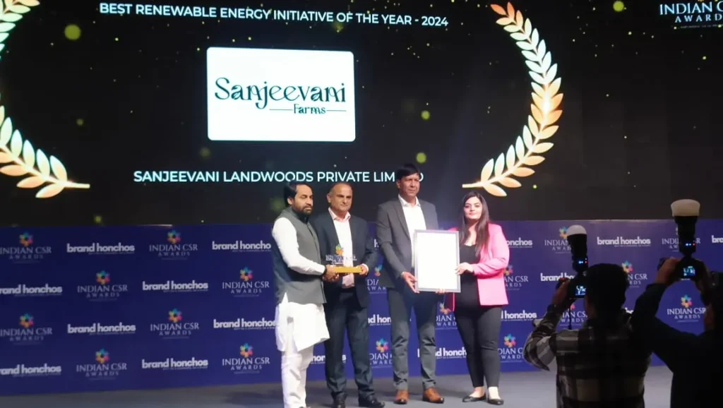 Sanjeevani Farms Has Won Indian CSR Award 2024 for Best Renewable Energy Initiative