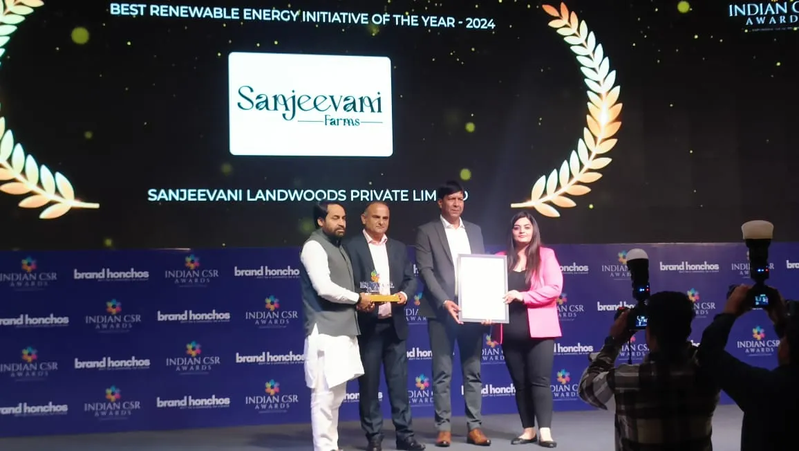 Sanjeevani Farms Has Won Indian CSR Award 2024 for Best Renewable Energy Initiative